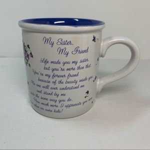 Vintage Carlton Cards “My Sister, My Friend” mug